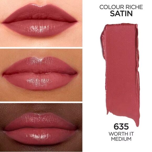 🦋 L’Oréal Worth It Medium Lipstick & Lip Liner New FullSz - Picture 4 of 10